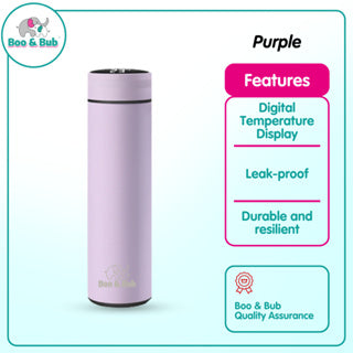 Thermo Flask with Temperature Display | Water Bottle Stainless Steel Sport Thermos Cups - Boo & Bub