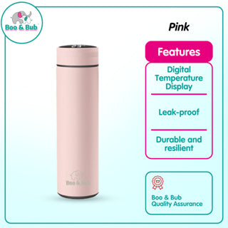 Thermo Flask with Temperature Display | Water Bottle Stainless Steel Sport Thermos Cups - Boo & Bub