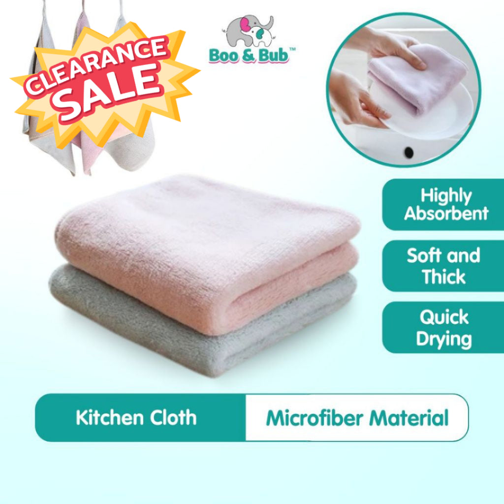 3 pc/per pack Kitchen Towel | Extra Thick Layers Absorbent Cleaning Dish Washing Towel - Boo & Bub
