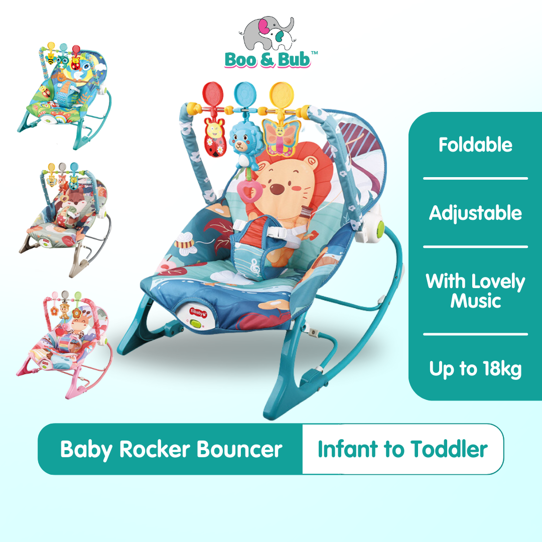 Baby Bouncing Chair | Electric Cradle Bed Coax Bouncer Music Sleeping Artifact Recliner Comfort Newborn Shaker - Boo & Bub
