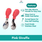 2PCS Soft Silicone Baby Spoon Set | Baby Infact Tableware Feeding Dishes Tableware For Kids Learn To Eat Training - Boo & Bub
