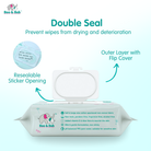 Boo&Bub 80pcs Non alcohol BABY WIPES Wet Tissue Baby wet wipe multipurpose tisu basah baby tissue basah wet tisu 婴儿湿纸巾 - Boo & Bub