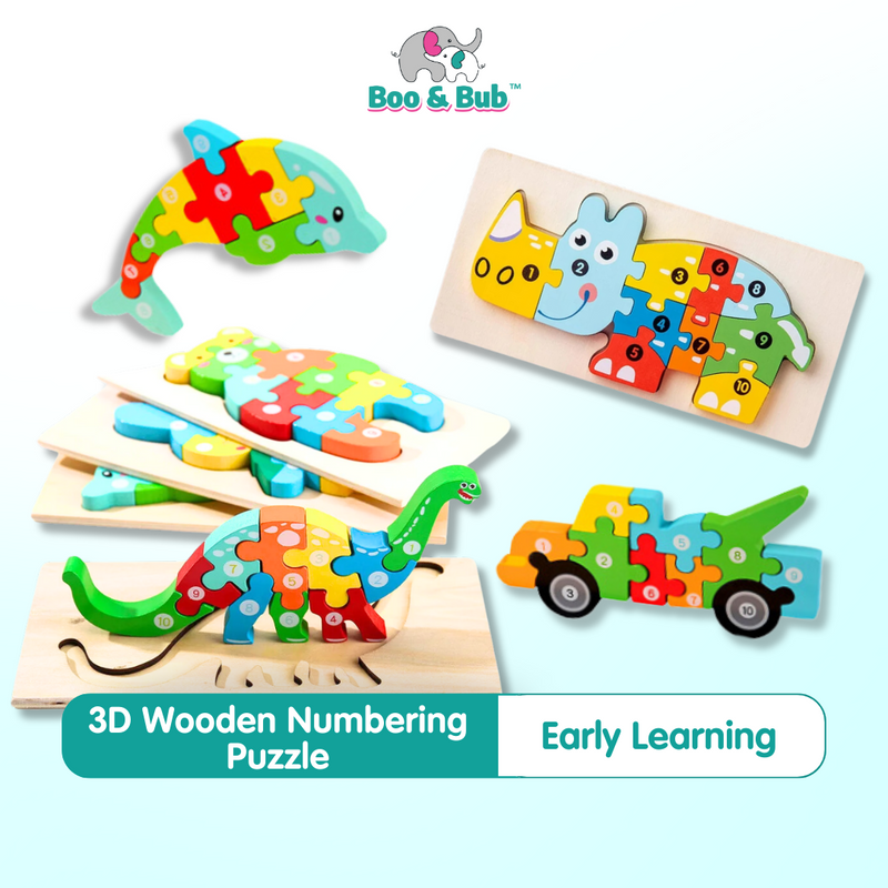 3D Numbering Wooden Puzzle