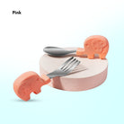 2PCS Soft Silicone Baby Spoon Set | Baby Infact Tableware Feeding Dishes Tableware For Kids Learn To Eat Training - Boo & Bub
