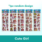 1pc 3D Cartoon Bubble Sticker for Kids (Stiker Kanak Kanak) - Boo & Bub