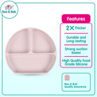 Baby Silicone Dining Set | Suction Plate BPA Free Microwavable Bowl Food Grade Training Dinning Tableware - Boo & Bub