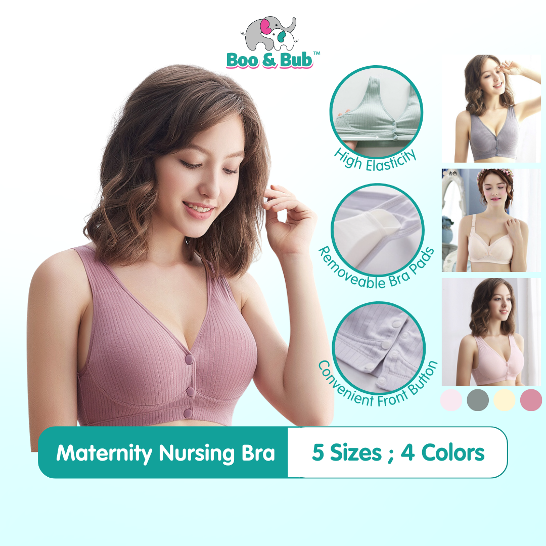 Nursing Bra | Cotton BreastFeeding Pregnant Women | Seamless  Maternity Underwear Anti-drooping Push Up - Boo & Bub