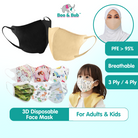 10 PCS Lowest Price / Adult & Child / KF94 / 3PLY & 4PLY Protective Disposable Face Mask Cartoon Print - Boo & Bub