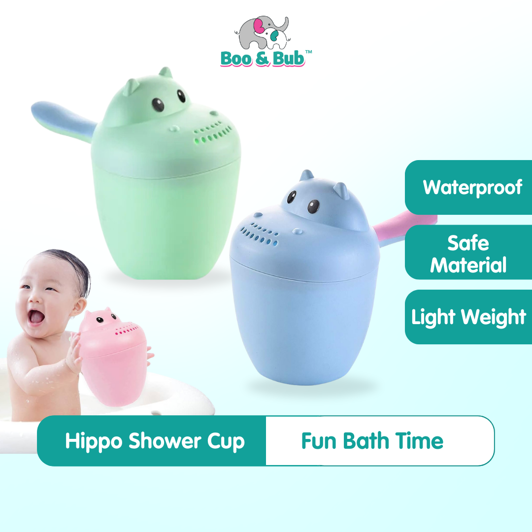Cartoon Baby Shower Cup | toddler shampoo cup children bathing toy Kid children bathing tools - Boo & Bub