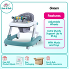 Baby Foldable walker | safe anti-o-leg multi-function anti-rollover babies bumper sit children learn to walk - Boo & Bub