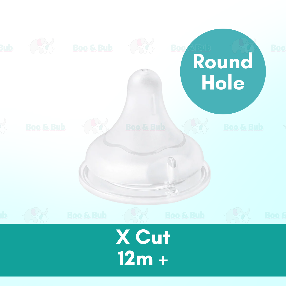Wide Neck Baby Puting Teat (Anti Colic) | Replacement Nipple Bottle Silicone Botol Susu BPA Free Lembut - Boo & Bub
