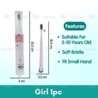 Cartoon Kid Toothbrush | Baby Cleaning Teether Dental Oral Hygiene Care Anti Slide Handle Tooth Brush - Boo & Bub