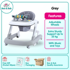 Baby Foldable walker | safe anti-o-leg multi-function anti-rollover babies bumper sit children learn to walk - Boo & Bub