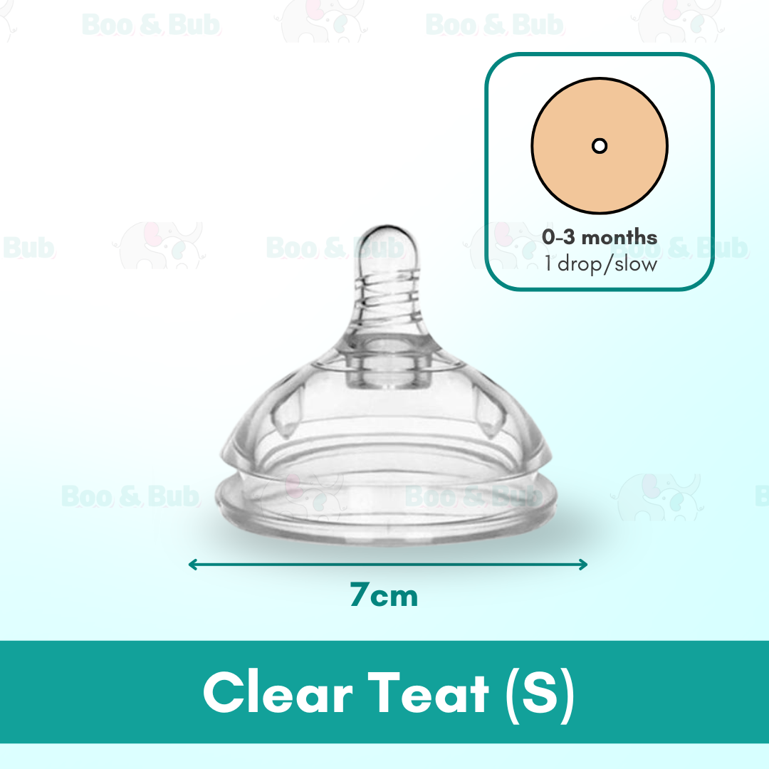 Boo&Bub Silicone Baby Bottle Wide-neck Anti-flatulence Bayi Botol Susu with straw BPA FREE - Boo & Bub