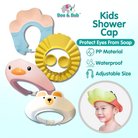 Baby Shower Cap | Ear Protection Kids Adjustable Waterproof Hair Wash Shampoo Protect Bath Head Cover for Newborn - Boo & Bub