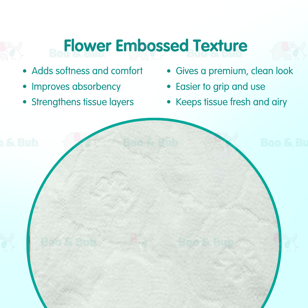 [100 Packs/ Carton] Boo&Bub Bamboo Tissue Soft Facial Tissue - Boo & Bub