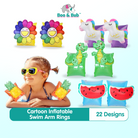 Cartoon Inflatable Swim Arm Rings | Floats Bands Sleeves Rings Tube Assisted safety Kids Children Swimming Pool - Boo & Bub