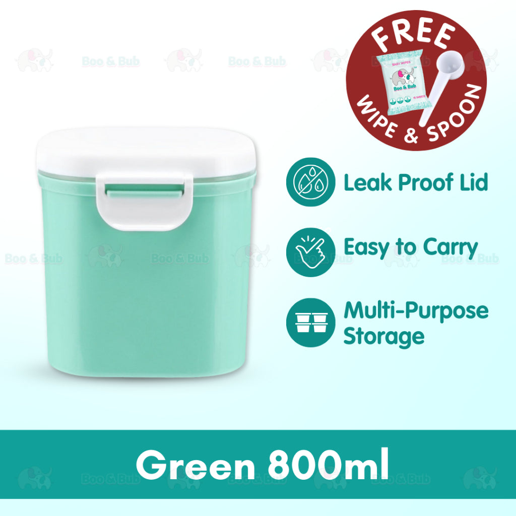 Boo&Bub Milk Powder Container | Infant Feeding Box Newborn Food Storage Box Powder Dispenser Kid Toddler Snack Portable - Boo & Bub