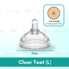 Boo&Bub Silicone Baby Bottle Wide-neck Anti-flatulence Bayi Botol Susu with straw BPA FREE - Boo & Bub
