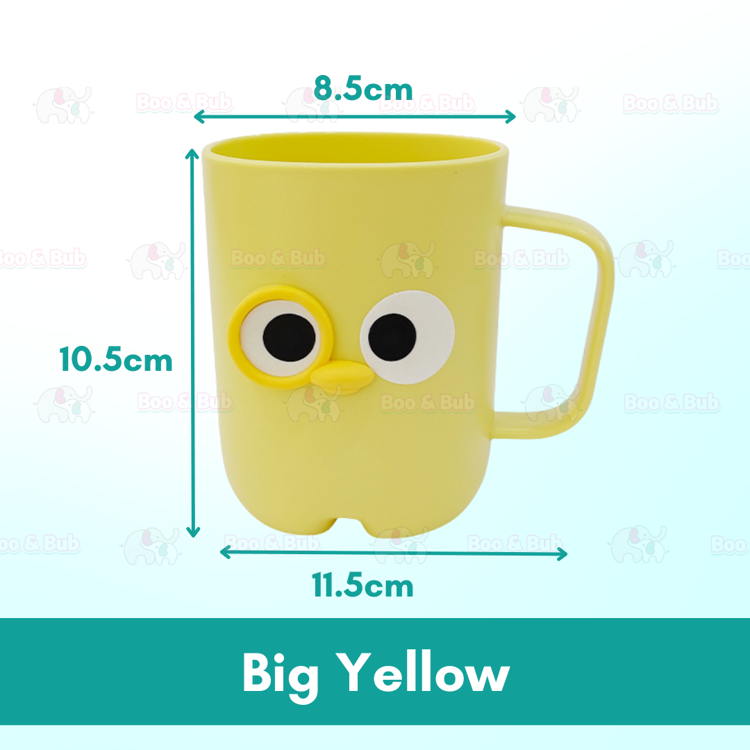 Toothbrush Cup Children Cute Cartoon Cup Kids Mouthwash Cup Rinsing Cup Plastic Wash Cup BPA Free Couple Matching Cup - Boo & Bub