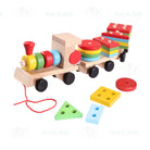 Wooden Educational Toys Kids Early Learning Montessori Building Blocks  | mainan edukasi - Boo & Bub