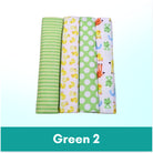 Boo&Bub 102 x 76 cm 4pcs/pack baby blankets | newborn crib sheets cot linen 100% cotton Flannel printing Muslin Diaper - Boo & Bub