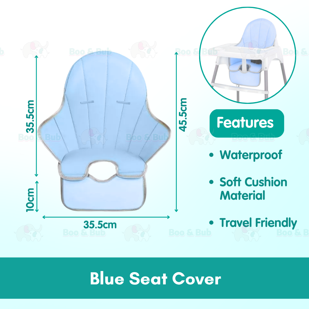 Boo&Bub 2 in 1 Baby Chair Height Adjustable Infant Baby High Chair With Safety Belt Cushion Baby Chair Dining Kerusi - Boo & Bub