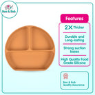Baby Silicone Dining Set | Suction Plate BPA Free Microwavable Bowl Food Grade Training Dinning Tableware - Boo & Bub