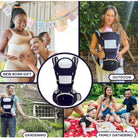 Ergonomic Baby Carrier | Newborn Infant Baby Hip seat Carrier 3 In 1 Front Facing Ergonomic Kangaroo Wrap Sling - Boo & Bub
