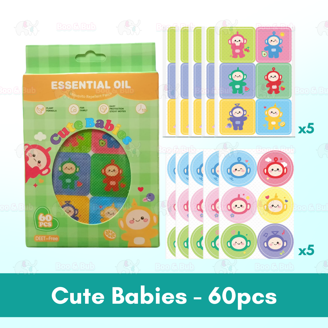 Boo&Bub Baby Mosquito Repellent Patch Anti mosquito sticker Ubat Nyamuk Penghalau Nyamuk Essential Oil sticker 防蚊贴 驱蚊贴 - Boo & Bub