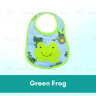 Boo&Bub Newborn Cute Print Bib | Baby Bib With Button | double layers Cartoon Character Animal - Boo & Bub