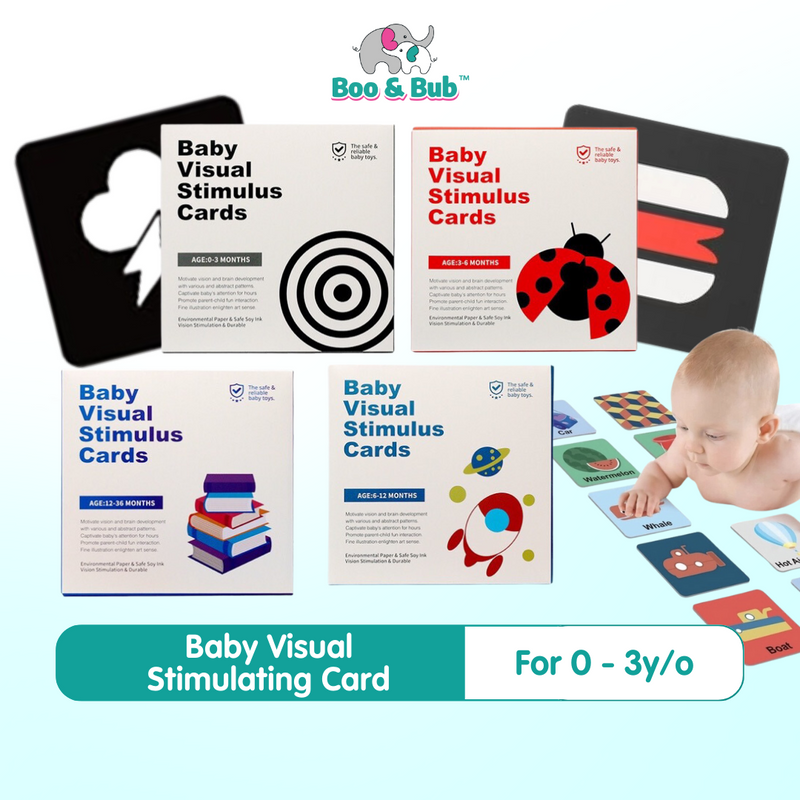 Baby Visual Stimulation Training Card | Black White High Contrast Early Educational Learning Flash Cards