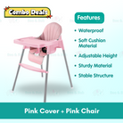 Boo&Bub 2 in 1 Baby Chair Height Adjustable Infant Baby High Chair With Safety Belt Cushion Baby Chair Dining Kerusi - Boo & Bub