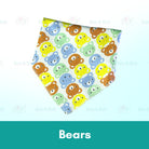Baby Cotton Triangle Bibs | Toddler newborn Bib With Button | double layers Cartoon Character Animal Print - Boo & Bub