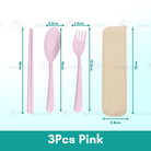 Wheat Cutlery | Bamboo Tableware For Children Travel Cutlery Chopsticks Spoon Kit Gift Dinnerware Set - Boo & Bub