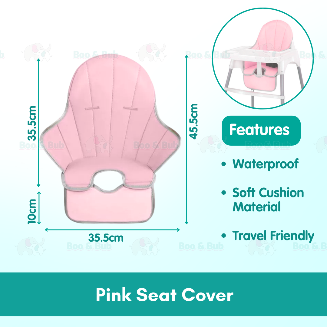 Boo&Bub 2 in 1 Baby Chair Height Adjustable Infant Baby High Chair With Safety Belt Cushion Baby Chair Dining Kerusi - Boo & Bub