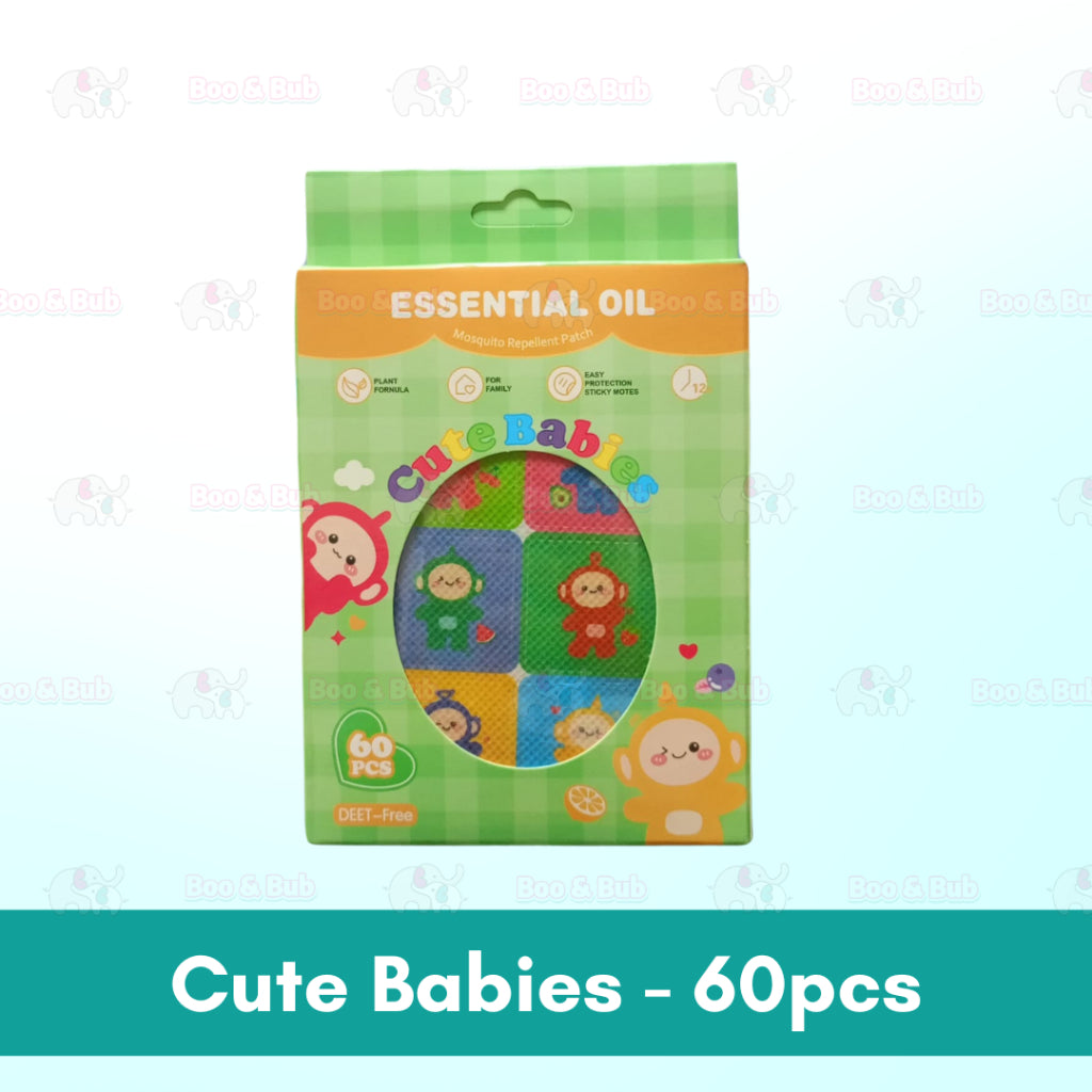 Boo&Bub Baby Mosquito Repellent Patch Anti mosquito sticker Ubat Nyamuk Penghalau Nyamuk Essential Oil sticker 防蚊贴 驱蚊贴 - Boo & Bub