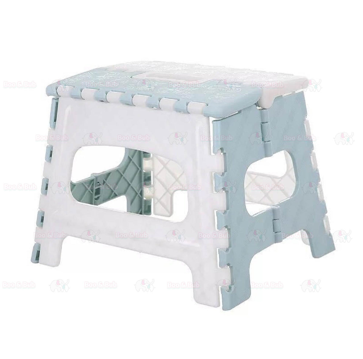 Kids Foldable Soft-Padded Cushion Toilet Training Seat With Anti-Slip Step Ladder | Potty Urinal stool training - Boo & Bub