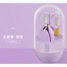 4pcs Newborn Baby Nail Care Set Kit | Cute Infant Finger Trimmer Scissors Nail Clippers Cartoon Animal Storage - Boo & Bub