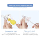 6Pcs Baby Bottle Cleaner Tools | Sponge Brush Cleaning Brush Nipple Brushes With Handle Utensils Tube Tool - Boo & Bub
