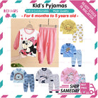 Kids Pyjamas Set | Cartoon Cute Children Sleepwear | Cotton Soft Baby Nightwear Clothes Pajamas | Baju Tidur Budak - Boo & Bub