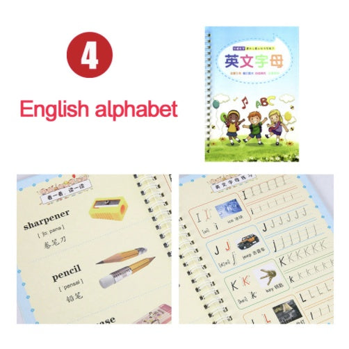 Learn to Write Book | Reusable Children's Copybook For Hand Writing Practice Word Book For Kids Baby Art Book Toy - Boo & Bub