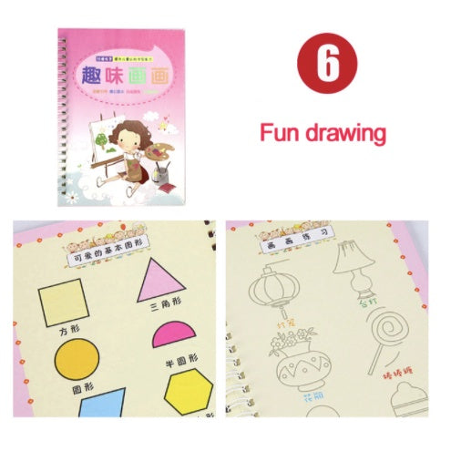 Learn to Write Book | Reusable Children's Copybook For Hand Writing Practice Word Book For Kids Baby Art Book Toy - Boo & Bub