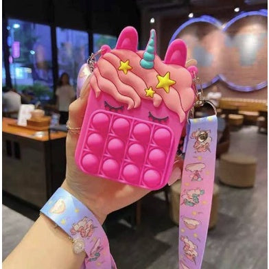 Cute Push Pop Purse | Fidget Toys Coin wallet bag Pops It Bubble Sensory Toys For Children Anti Stress Relief - Boo & Bub