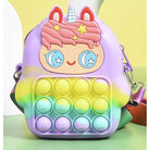 Cute Push Pop Purse | Fidget Toys Coin wallet bag Pops It Bubble Sensory Toys For Children Anti Stress Relief - Boo & Bub
