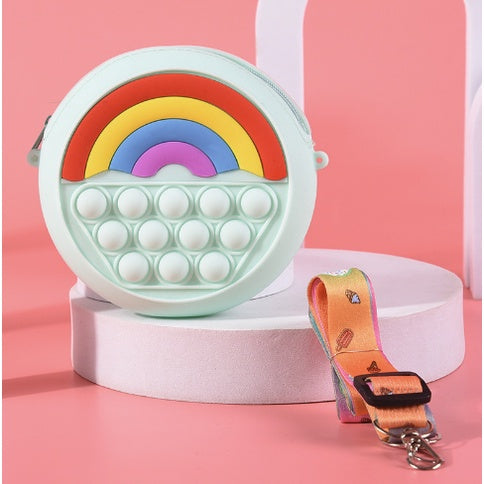 Cute Push Pop Purse | Fidget Toys Coin wallet bag Pops It Bubble Sensory Toys For Children Anti Stress Relief - Boo & Bub