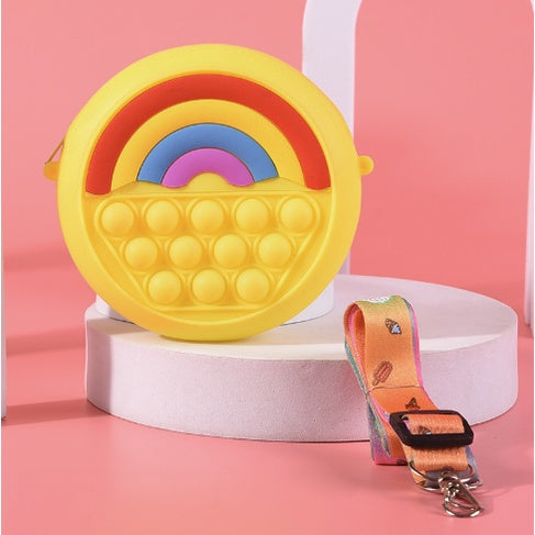 Cute Push Pop Purse | Fidget Toys Coin wallet bag Pops It Bubble Sensory Toys For Children Anti Stress Relief - Boo & Bub
