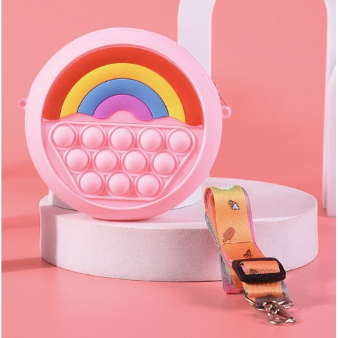 Cute Push Pop Purse | Fidget Toys Coin wallet bag Pops It Bubble Sensory Toys For Children Anti Stress Relief - Boo & Bub