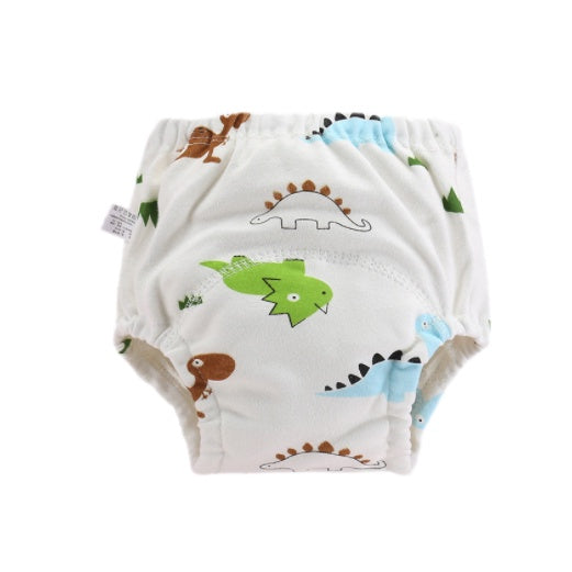 6 Layer - Boo&Bub Waterproof Reusable Cotton Baby Training Pant | Infant Shorts Underwear Cloth Diaper Nappies Panties - Boo & Bub