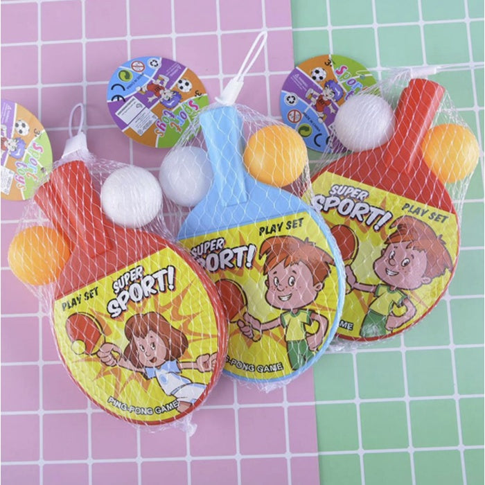 Ping Pong Kid Toy | table tennis 2 Racket With Bats Balls Kids Children Fun time sports exercise - Boo & Bub